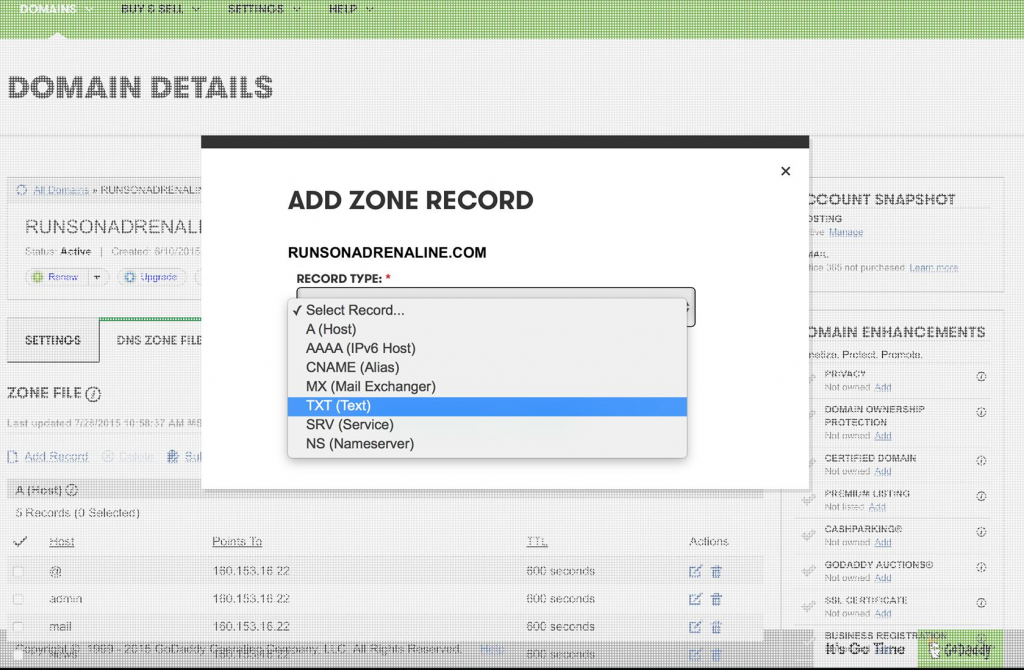 shopify email setup for outlook