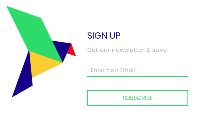 New Omnisend signup form: Hummingbird