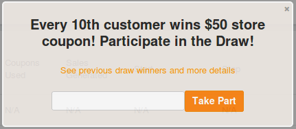 An example of a discount popup