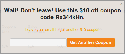 Another example of a Spur IT popup