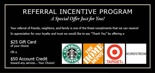 Here's an example of an incentivized referral program