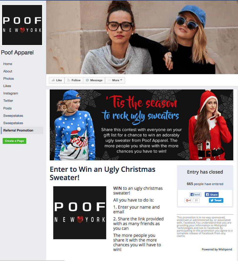 Here's an example of an interesting, effective Christmas social media contest