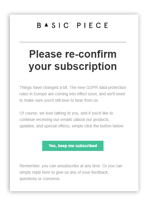 Customize your re-consent emails to fit your brand