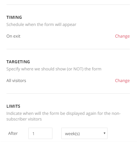 Edit when you want your exit-intent popup to show