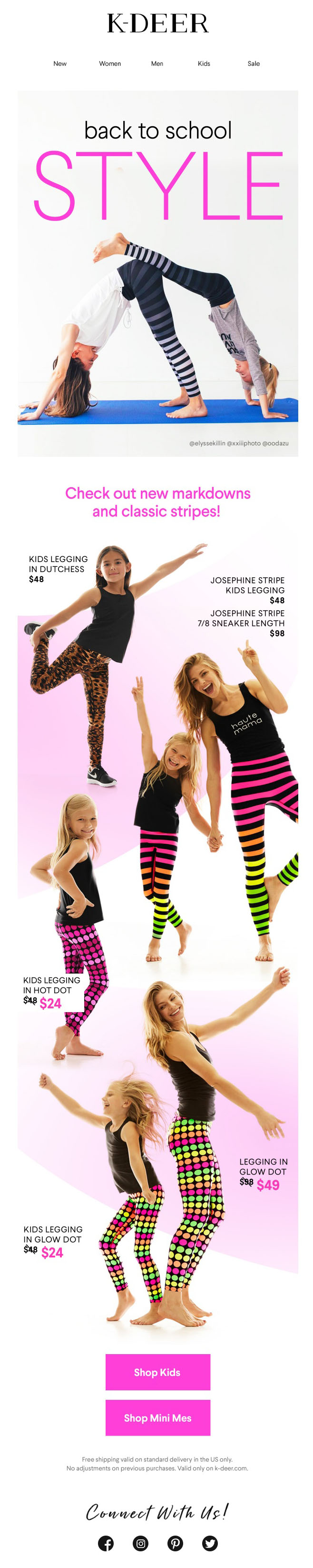 K-deer back to school email newsletter