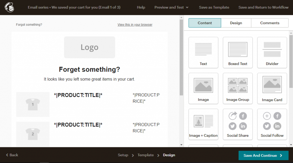 MailChimp campaign