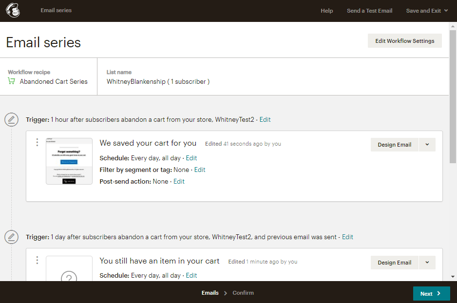MailChimp workflow klaviyo alternatives