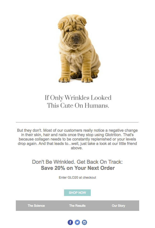 Example of Customer Reactivation Email