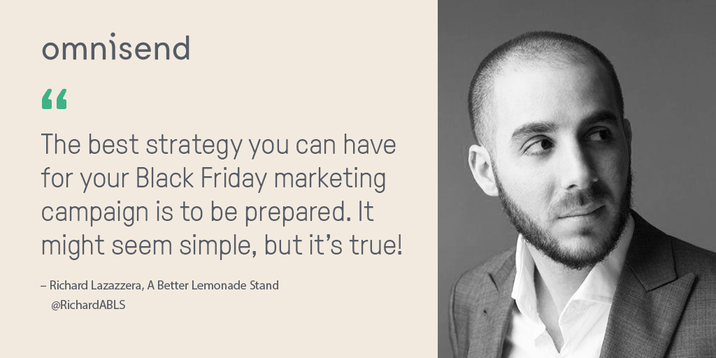 richard lazazzera black friday prep tips