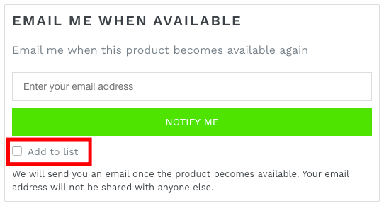 grow your subscriber list by adding an email opt-in