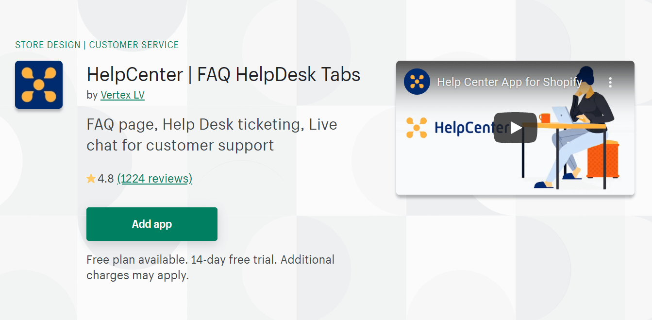 Best shopify app HelpCenter