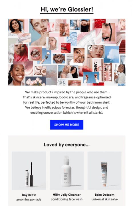 glossier product recommendations