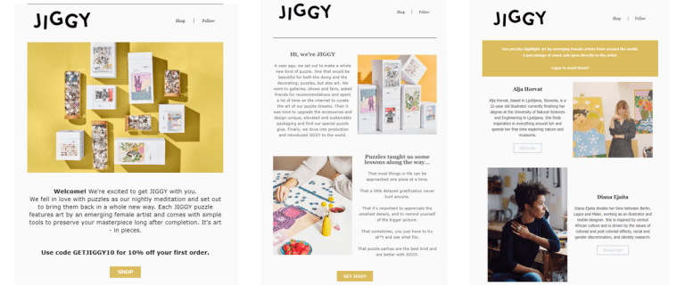 brand story jiggy puzzle