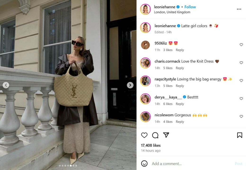 publicité e-commerce sur les réseaux sociaux Instagram