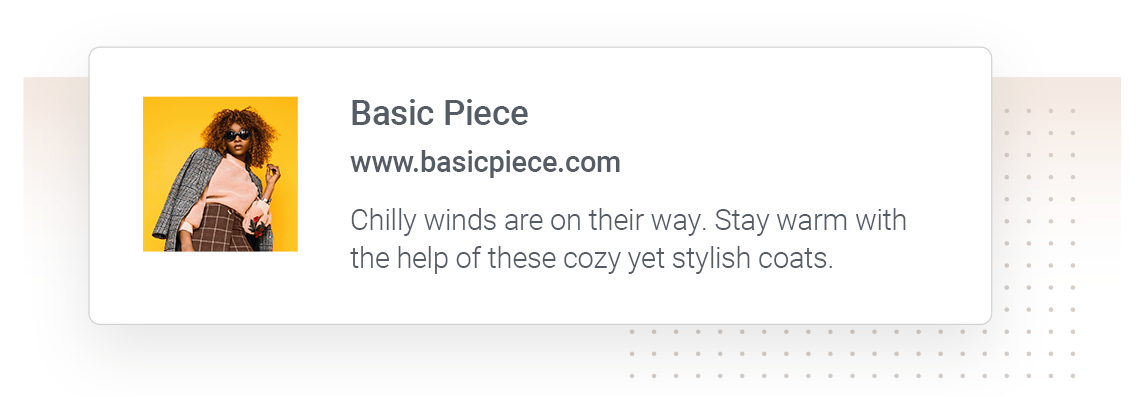 Web push notification with personalized message
