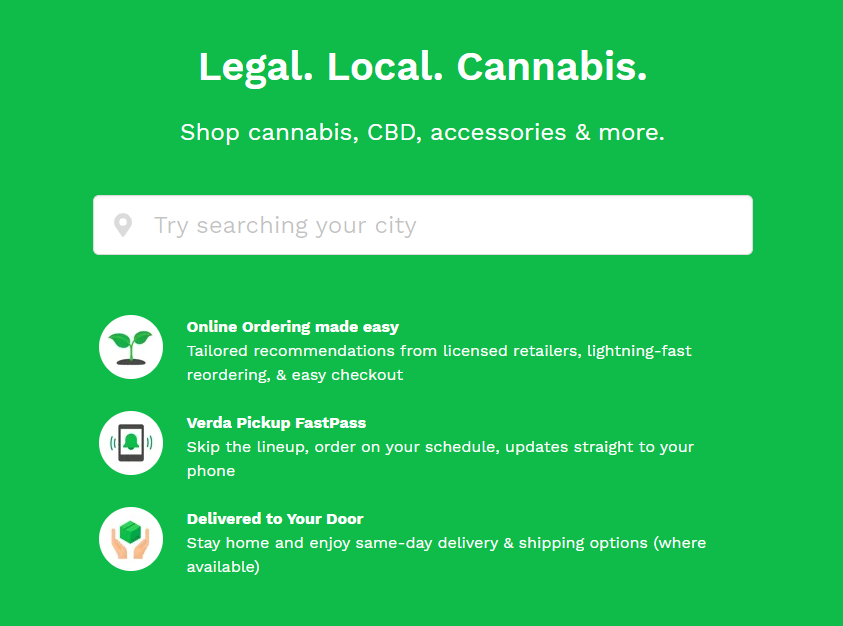 Verda CBD Ecommerce store