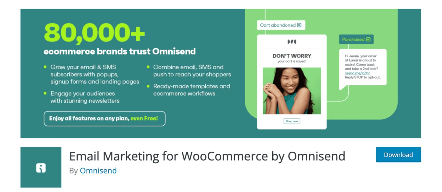 woocommerce abandoned cart plugin: omnisend