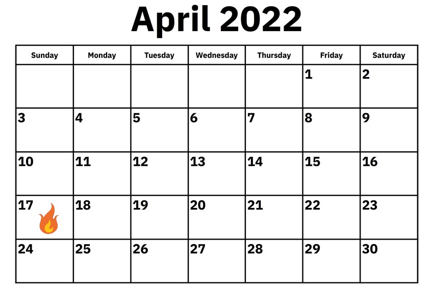 April holiday 2022
