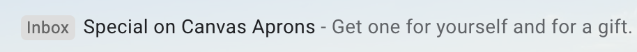 example of email preheader with a CTA