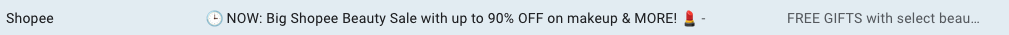 The use of a clock emoji in the subject line gives readers the feeling that the clock is ticking towards the offer expiration