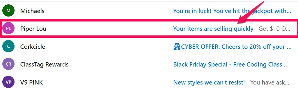 Cart abandonment email subject line