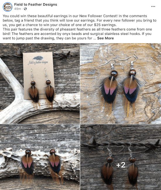 example of holiday giveaway