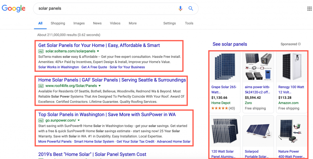 ppc ads on google search