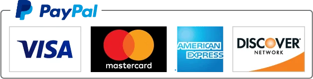 Badges showing payment methods