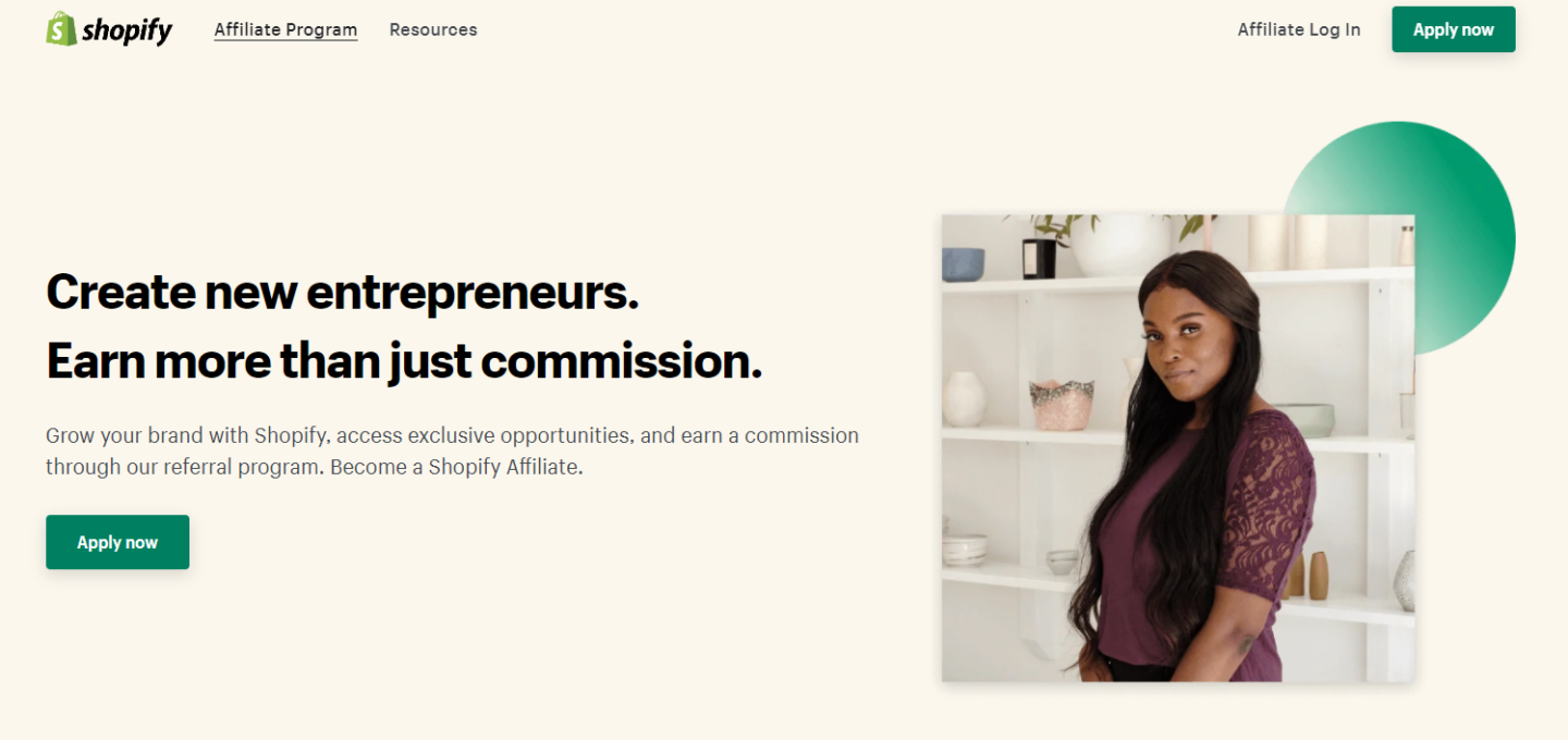 Shopify affiliate program