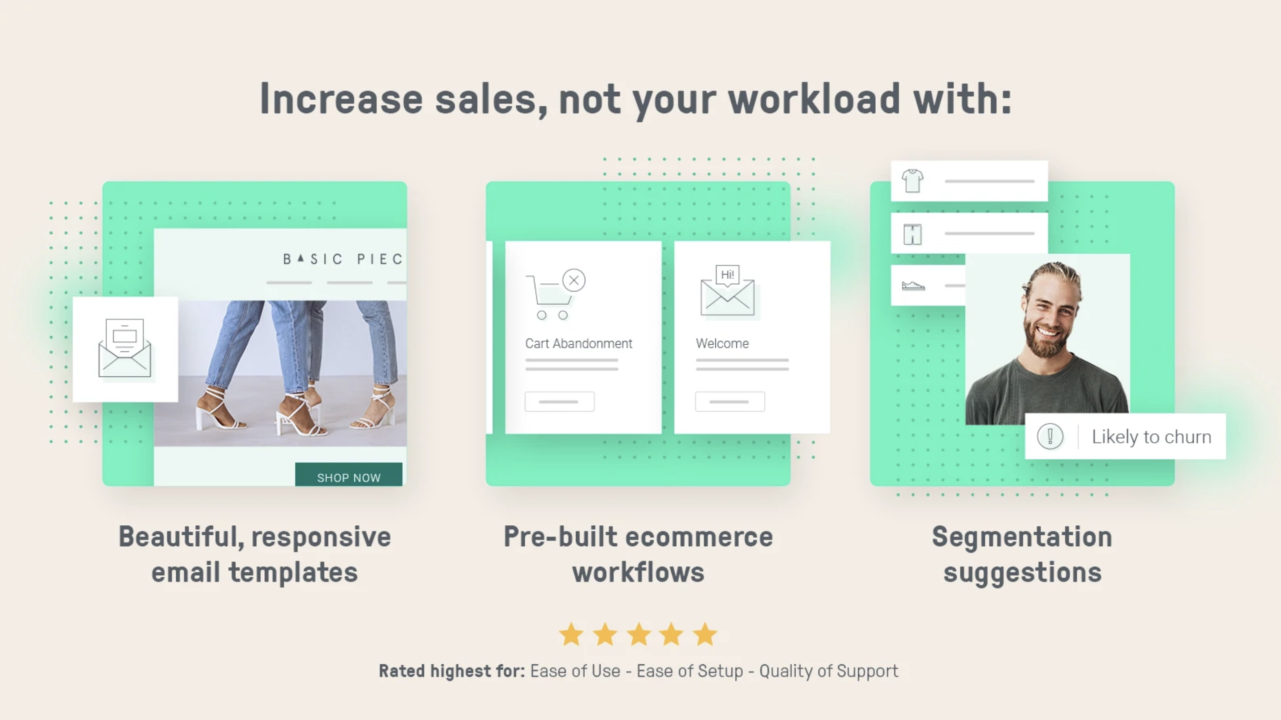Omnisend is a marketing tool for Shopify and Bigcommerce