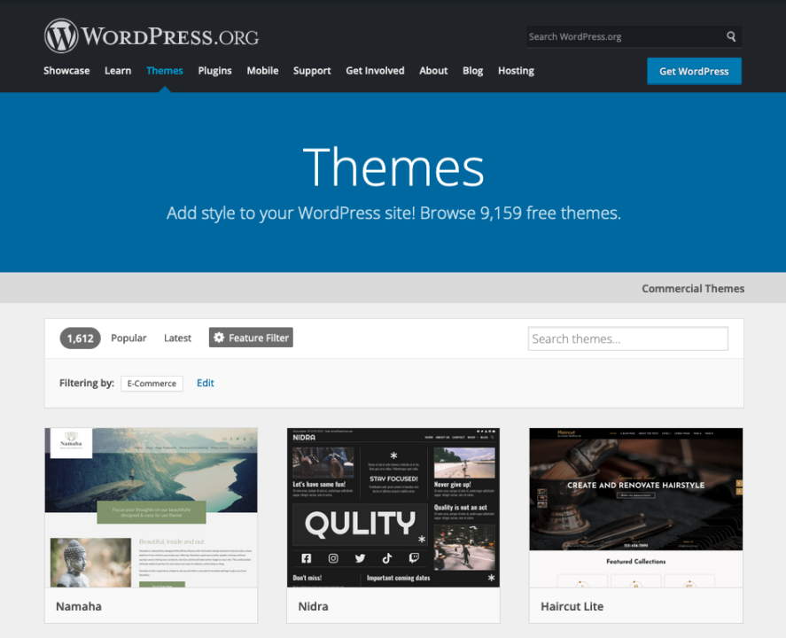 Wordpress themes