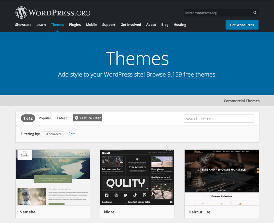 Themes for WordPress and Woocommerce