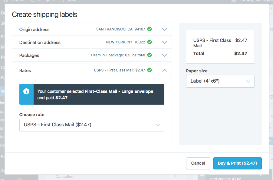 Woocommerce shipping features