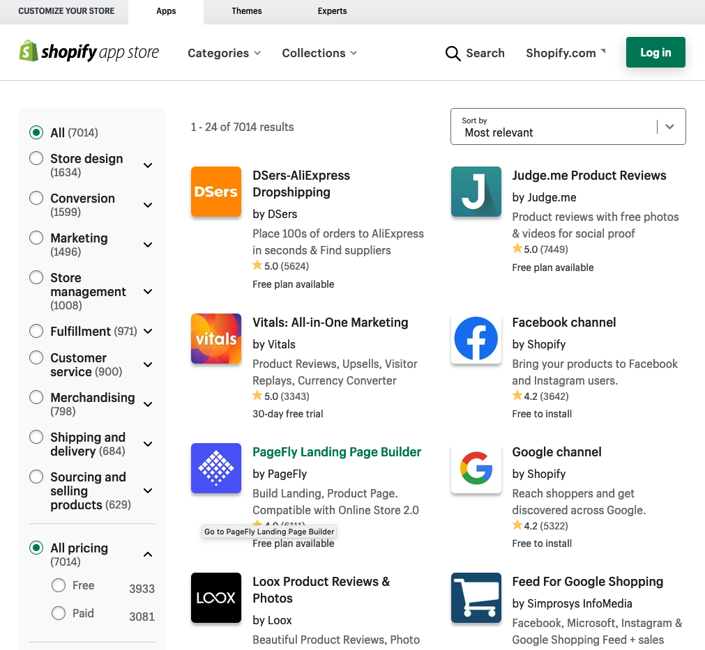 Shopify apps