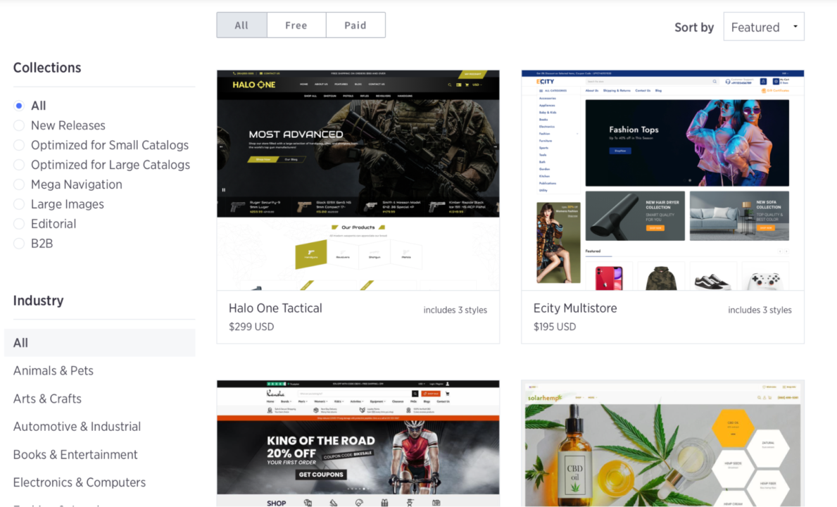 Bigcommerce theme store