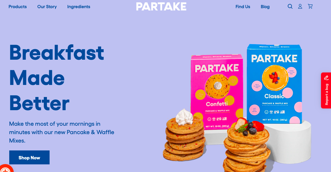 Partake Foods site