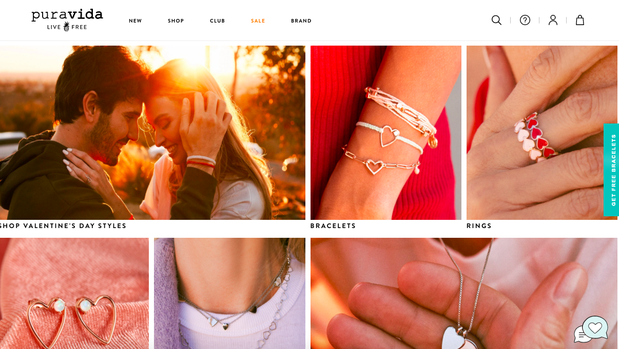 Pura Vida Bracelets site