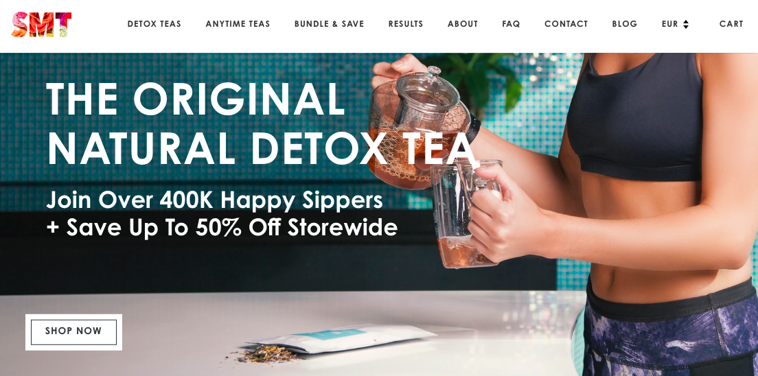 SkinnyMe Tea site
