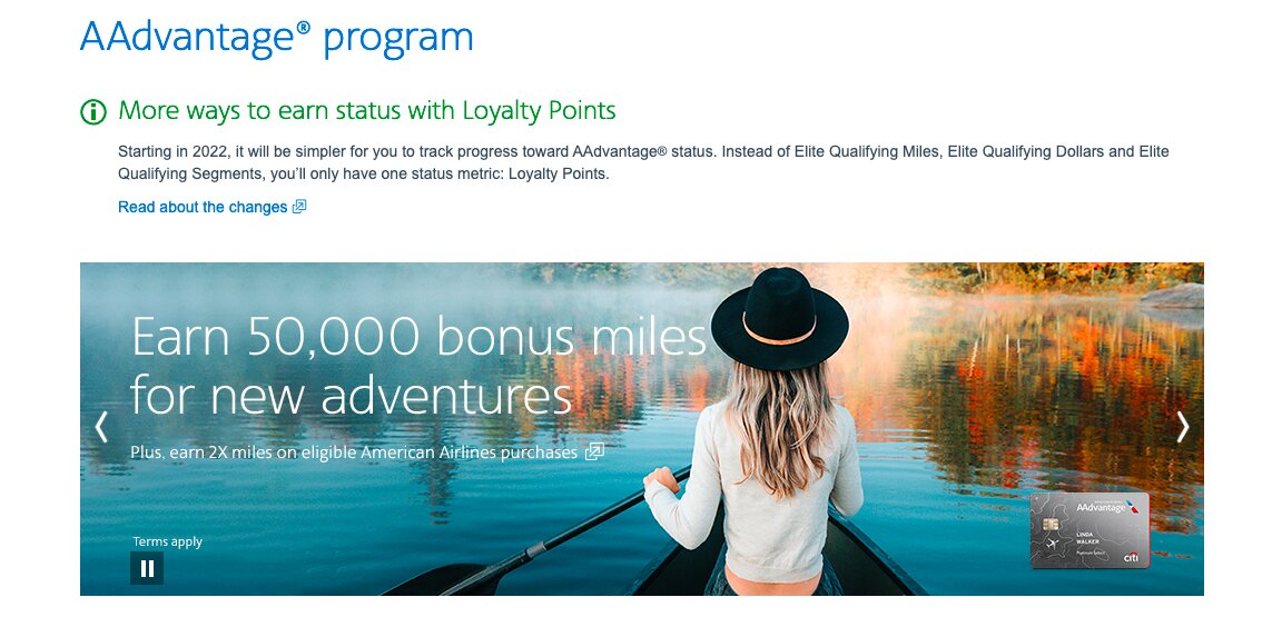 AAdvantage Program for customer loyalty