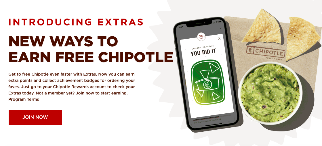 Chipotle Reward program