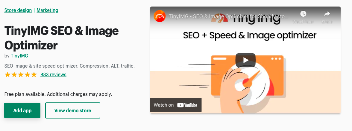 tinyimg seo shopify app