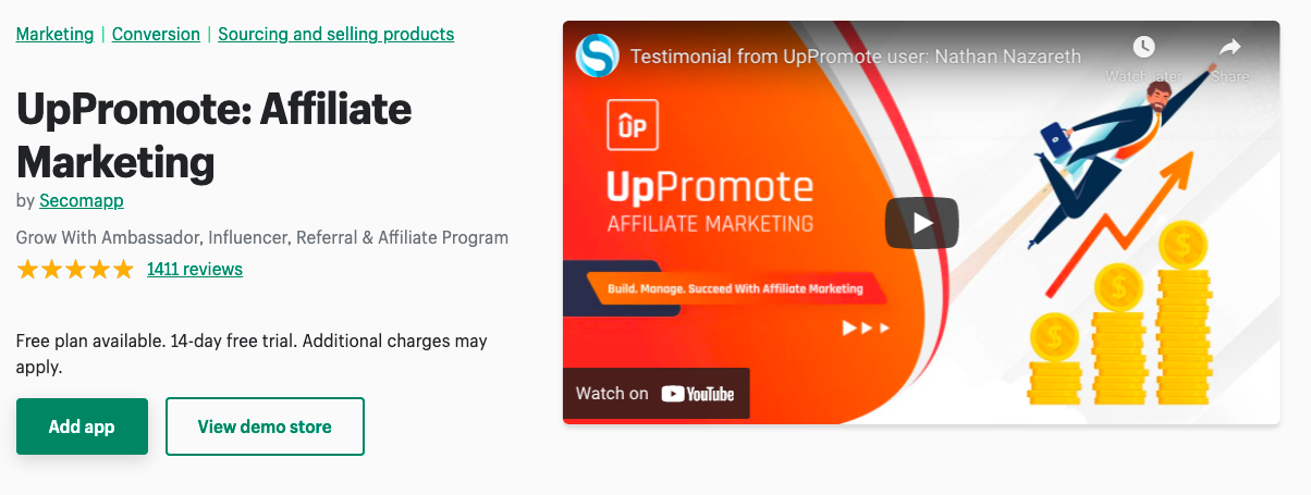 UpPromote: Affiliate Marketing app