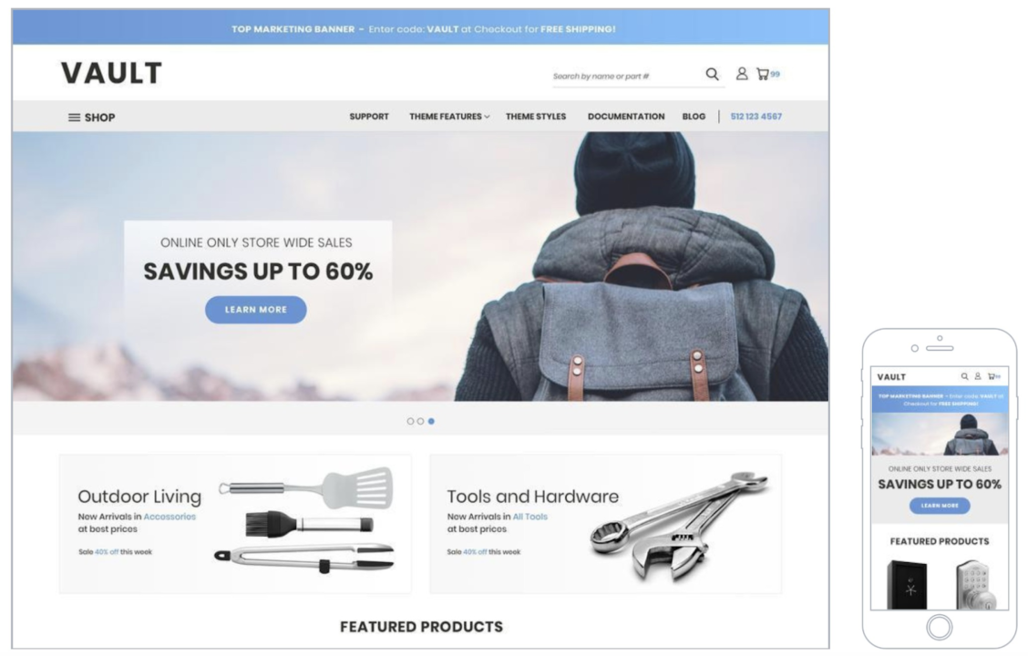 Vault Bigcommerce theme