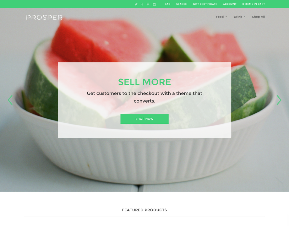 Prosper Bigcommerce theme