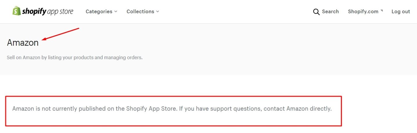 connecting Amazon with Shopify