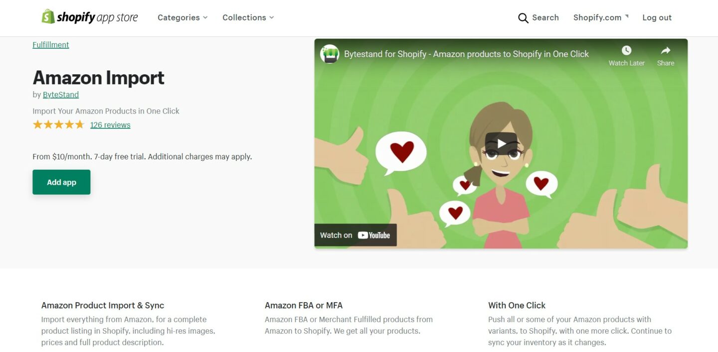 Amazon Import app by ByteStand