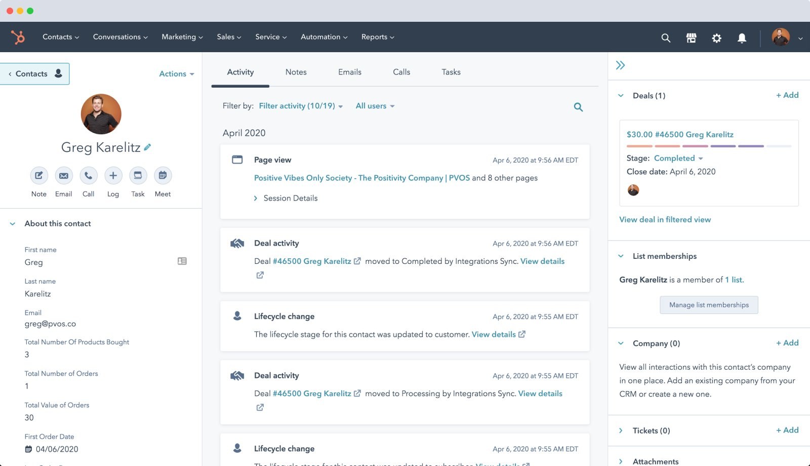 illustration of a Hubspot and WooCommerce integration