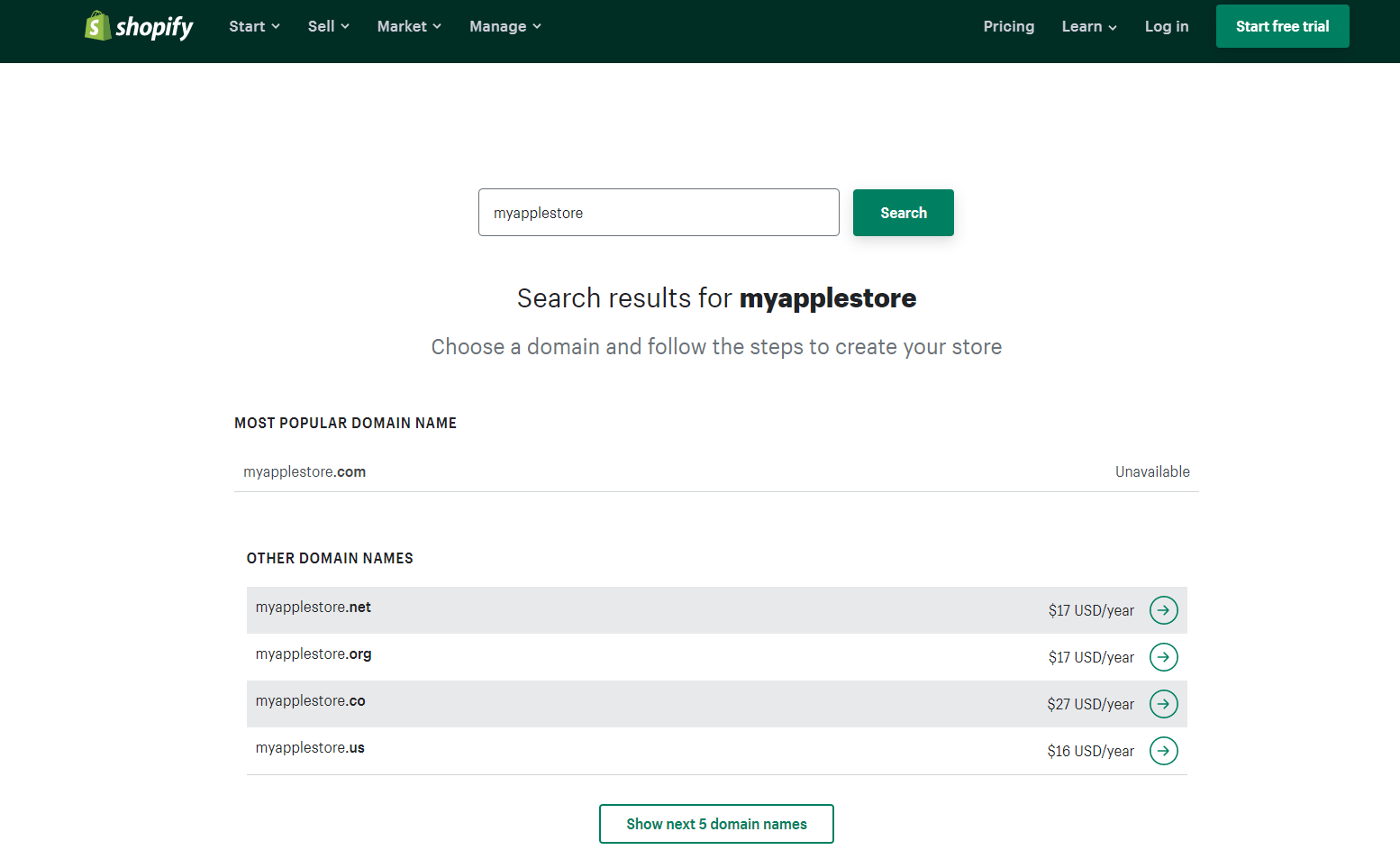 Shopify store's name ideas