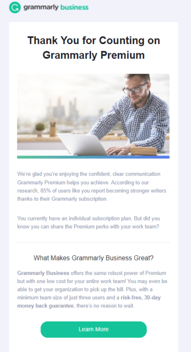 Grammarly no reply email