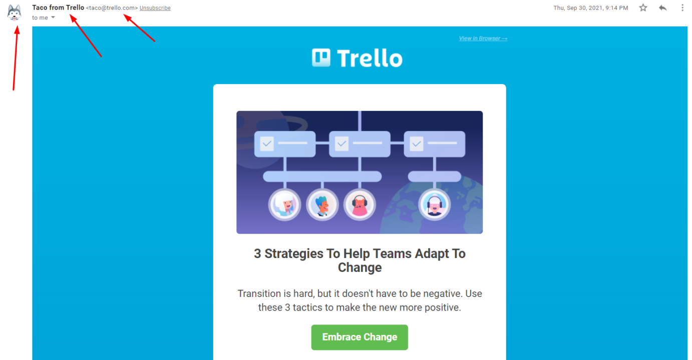 no-reply email by Trello